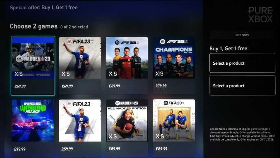 Xbox EA sale